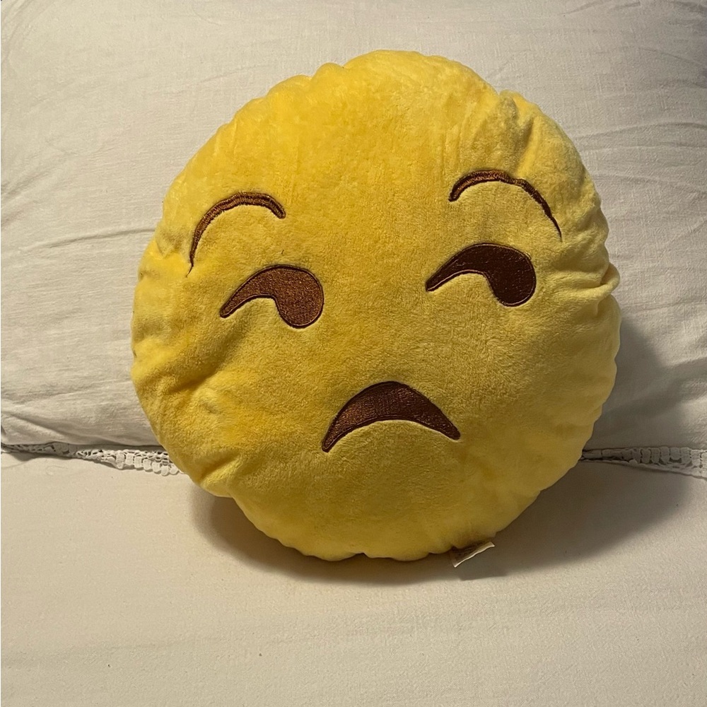 Not Amused Emoji Pillow